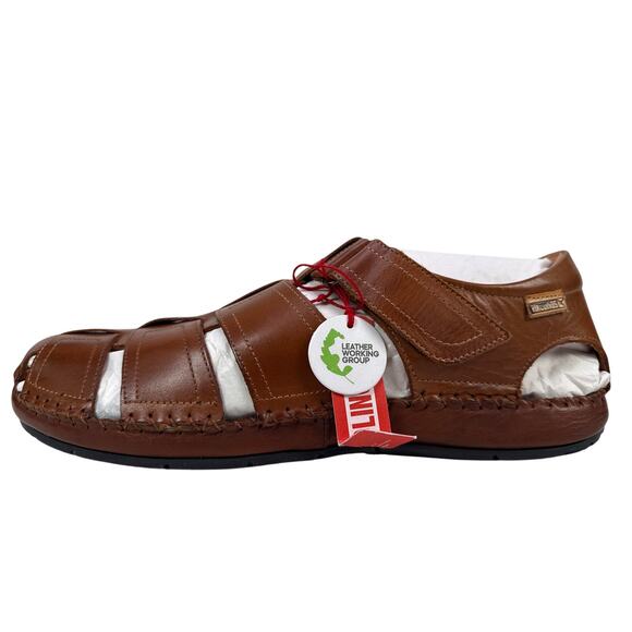 Pikolinos Tarifa Sandals Mens 12 EU 46 Brown Cuero Leather Fishermans Style main image 7